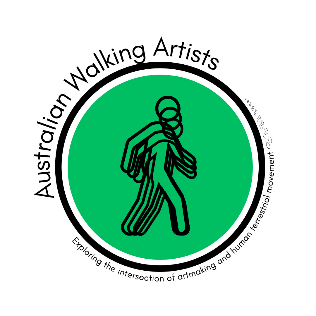 Australian Walking Artists logo with tagline