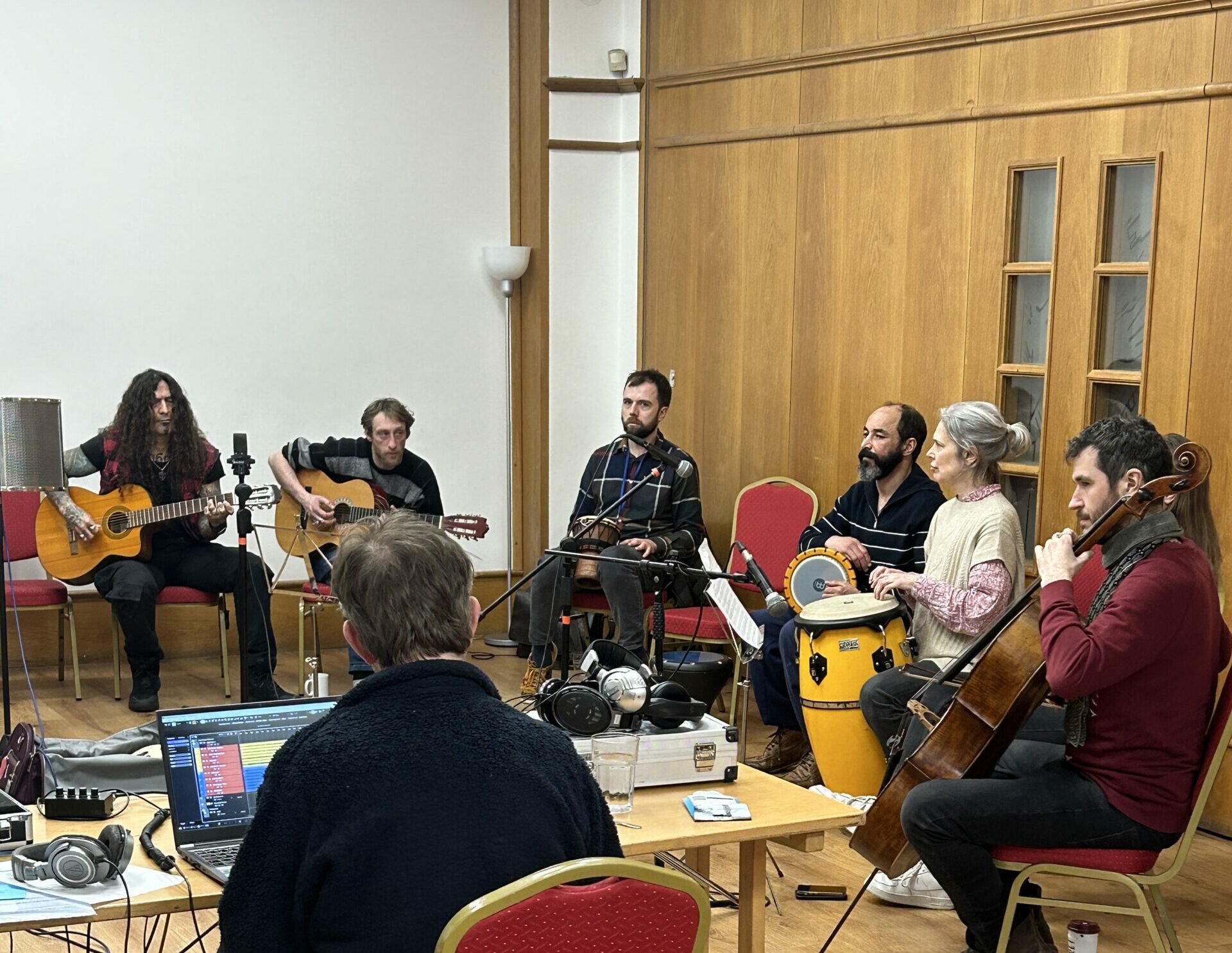 Photo 2 – Recording Session with Homeless Participants, ASMF