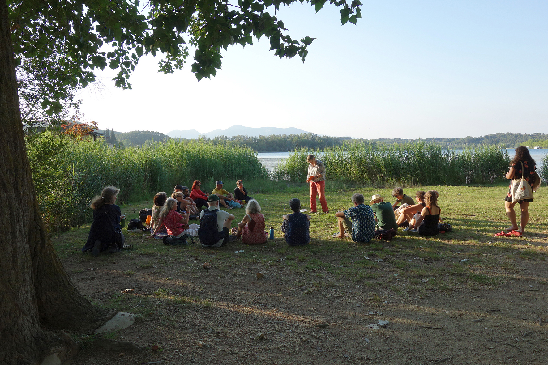 Final performance of Sweat Mapping at Lake Banyoles